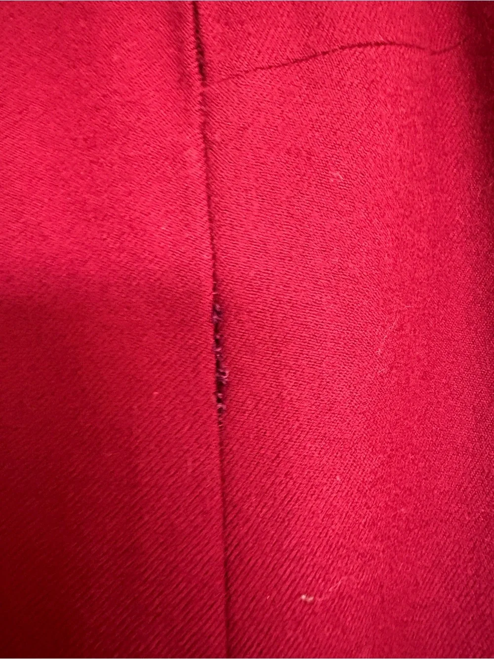 Vintage Chloé Martha Boutique Burgundy Wool Midi Skirt Made in France Size 40